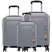 Valise Naf Naf Ensemble de 3 valises S/M/L RAIPONCE SILVER