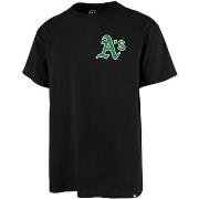 T-shirt '47 Brand 47 TEE MLB OAKLAND ATHLETICS BACKER ECHO JET BLACK