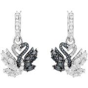 Boucles oreilles Swarovski Boucles d'oreilles Swan noir et blanc