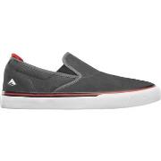 Chaussures de Skate Emerica WINO G6 SLIP ON DARK GREY BLACK RED