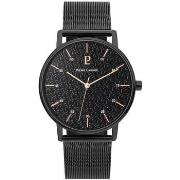 Montre Pierre Lannier CITYLINE Cadran Noir Bracelet Acier milanais Noi...