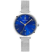 Montre Pierre Lannier ECHO Cadran bleu Bracelet Acier milanais Argenté