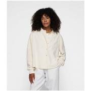 Veste 10 Days Pique Shirt Knitted Soft White