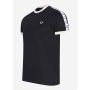 T-shirt Fred Perry T-shirt à bandes - noir