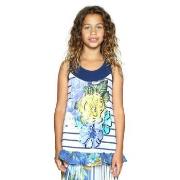 Chemise enfant Desigual T Shirt Illinois Blanc 18SGTK12