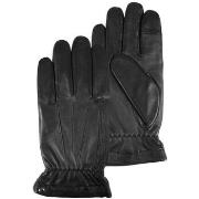 Gants Isotoner homme gants tactiles cuir noir 85296