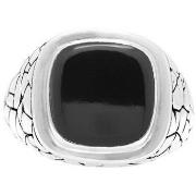 Bijoux Orusbijoux Bague En Argent Homme écaille Pierre Noire Onyx