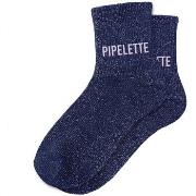 Chaussettes Sud Trading Paire de chaussettes Bleue à paillettes Pipele...