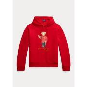 Polaire Ralph Lauren Sweat à capuche Polo Bear rouge