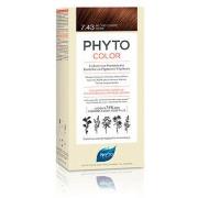 Soins cheveux Phyto PHYTOCOLOR 7.43-rubio dorado cobrizo 4 u