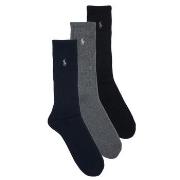 Chaussettes hautes Polo Ralph Lauren CREW W/PP CREW 3 PACK