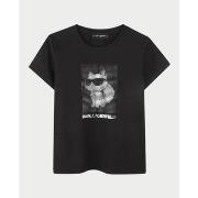 T-shirt enfant Karl Lagerfeld T-shirt en coton pour fille avec imprimé