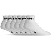 Chaussettes Freegun Lot de 6 paires de chaussettes quarter homme blanc