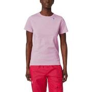 T-shirt K-Way T-Shirt Le Vrai Edouard Pink Lavender