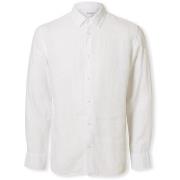 Chemise Selected Regkylian-Linen Shirt - White