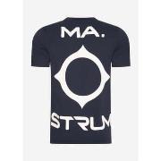 T-shirt Ma.strum T-shirt surdimensionné avec logo au dos - encre marin...