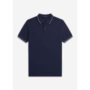 T-shirt Fred Perry Polo à double bouts - tnsbl slvrbl nvy