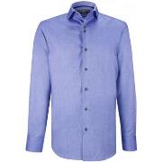 Chemise Emporio Balzani chemise cintree oxford filato bleu