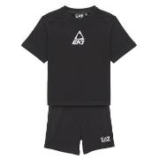 Ensembles enfant Emporio Armani EA7 TRAIN LOGO SERIES BOY KIT TEE-SHOR...