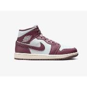 Baskets montantes Nike NIKE AIR JORDAN 1 MID BLANC VIOLET