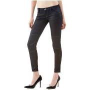 Jeans Guess Jean Slim enduit Champagne Noir