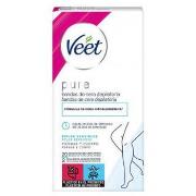 Soins corps &amp; bain Veet BANDAS DE CERA PURE corporal piel sensible...