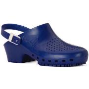 Mules Calzuro S BLU METAL CINTURINO