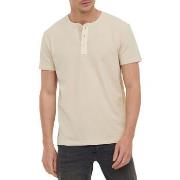 T-shirt Lee Cooper Tee-shirt AZZO Cream