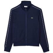 Sweat-shirt Lacoste VESTE DE SURVÊTEMENT PARIS EN PIQUÉ BLEU MARINE