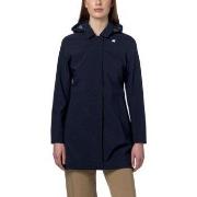 Veste K-Way Trench-coat bleu profond en jersey contrecoll Mathy