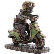 statuettes et figurines Signes Grimalt Chat Scooter Steampunk