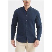 Chemise Kebello Chemise Col Mao Marine H