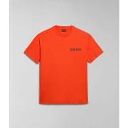 T-shirt Napapijri S-TAHI NPA4HQA-A63 ORANGE SPICY