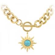 Collier Sc Bohème B3180-DORE+B3383-DORE-TURQUOISE