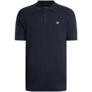 Polo Lyle &amp; Scott Polo tricoté en mélange de lin