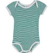 Bodys Petit Bateau Body vert, blanc