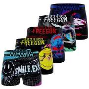 Boxers Freegun Lot de 5 boxers homme Tech Glitchy