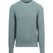 Sweat-shirt Marc O'Polo Pull Mix Laine Bleu Acier