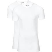 T-shirt Slater T-shirts Lot de 2 Stretch Blanc