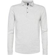 T-shirt Profuomo Polo Manches Longues Gris Melange