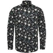 Chemise Vanguard Chemise Fleurs Noir