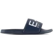 Claquettes Ea7 Emporio Armani Visibility Logo Slides Navy Blue