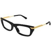 Lunettes de soleil Bottega Veneta BV1371O Cadres Optiques, Noir/Transp...