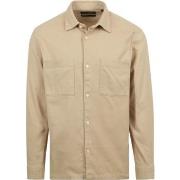 Chemise Marc O'Polo Shirt Twill Flannel Beige