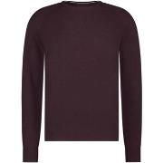 Sweat-shirt State Of Art Pull Structure Contrast Bordeaux