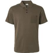 T-shirt No Excess Polo No-Excess Jacquard Vert Army