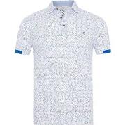 T-shirt R2 Amsterdam Polo Piqué Impression Bleu Clair