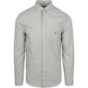 Chemise Gant Poplin Banker Chemise Rayures Vert