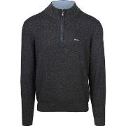 Sweat-shirt New Zealand Auckland NZA Pull Christopher Demi-Zip Marine ...