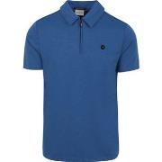 T-shirt No Excess Poloshirt Half Zip Bleu